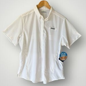 🎉5 for $45🎉 NWT Columbia Tshirt Top Hiking Women Size XL White